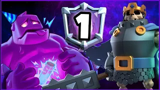 #1 IN the World🌍 with Elixir Golem Deck.!