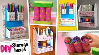 how to make storage boxes // recycling organizer boxes ideas