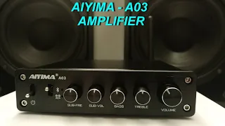 Aiyima - A03 Bluetooth amplifier B2D1364 (Unboxing & Test)