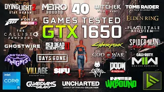 GTX 1650 Test in 40 Games in 2024