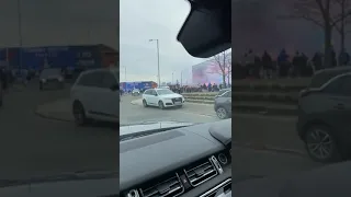 Steven Gerrard arriving at Ibrox in his car ( Steven Gerrard's own footage)