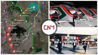 Ya inició la ampliación del Tren Suburbano hacia el Aeropuerto Internacional Felipe Ángeles; CAF.