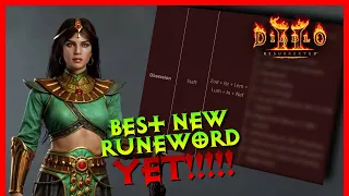 Diablo 2 Resurrected - New Runeword Obsession, Best One Yet.