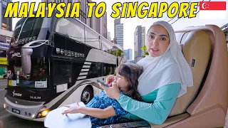 MOST LUXURIOUS FIRST CLASS BUS OF MALAYSIA! 🇸🇬 MALAYSIA TO SINGAPORE BORDER CROSSING | IMMY & TANI