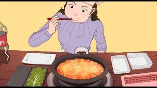 Cute Chinese animated girl eating radio show | Chengdu Hot Pot, Sichuan, China | 国产女孩吃播-成都火锅