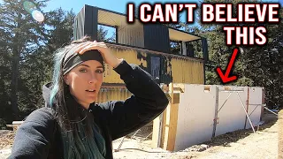 Building a 42FT CONCRETE WALL with ICF for our CONTAINER HOUSE | #building #diy #home