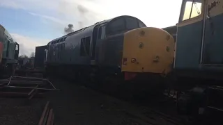 DRS 37703 Start up at Boness Yard