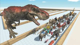 LAST SURVIVOR - ESCAPE FROM T-REX - SWIRL COURSE - ARBS - Animal Revolt Battle Simulator