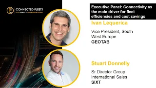 CFC: Executive Panel "Connectivity as the main driver for fleet efficiencies and cost savings"