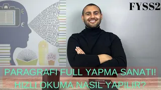 PARAGRAFI HIZLI VE FULL YAP! Hızlı Okuma Nasıl Yapılır? #teambk #fullyapmasanatıserisi #paragraf