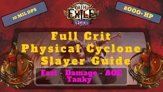 Path of Exile [3.7] Crit Cyclone Slayer Guide, One Build to Rule them All!