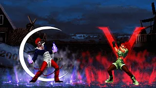 [KOF Mugen]  Orochi iori Vs Orochi Leona