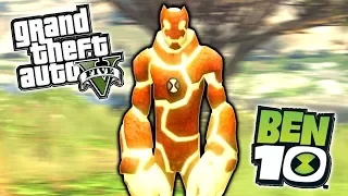 GTA 5: VIDA do BEN 10 - VIREI O CHAMAS com O OMNITRIX !! (Desenho Animado)