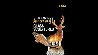 It's AMAZING how he is making these Glass Sculptures !!!