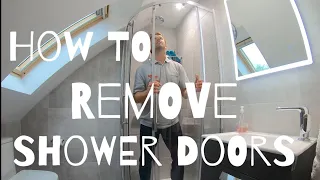 How to REMOVE and Replace Shower Doors - Quick and Easy Advice.