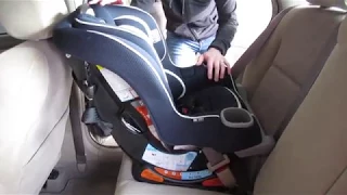 How To Install Graco Extend2Fit Convertible Car Seat Rear-Facing