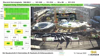 Übersichtsvideo - K21 Betonage Kelchfuß | 10.2.2022 | #S21 #stuttgart21