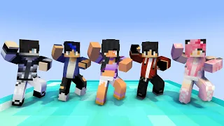 MONSTER SCHOOL : GANGNAM STYLE AARON, APHMAU, ZANE, KAWAII CHAN, EIN - MINECRAFT ANIMATION