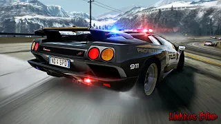 Cop Car Carnage: Lamborghini Diablo SV Strikes Again! 😂🏎️