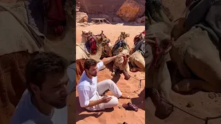 BTS Camel tries to bite me SubhanAllah