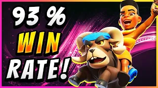 93% WIN RATE! NEW BEST RAM RIDER DECK — Clash Royale