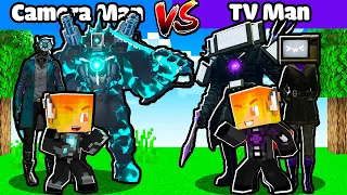 GIA ĐÌNH TITAN CAMERA MAN VS GIA ĐÌNH TITAN TV MAN TRONG MINECRAFT