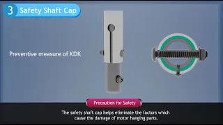 KDK Ceiling Fan - Precaution for Safety with Safety Shaft Cap