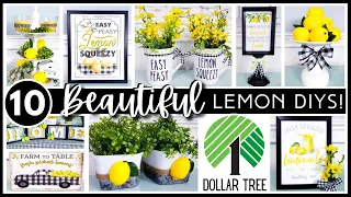 *WOW!* LEMON DECOR IS BACK at DOLLAR TREE!! Top 10 Easy Lemon DIYs for SPRING & SUMMER + Printables!