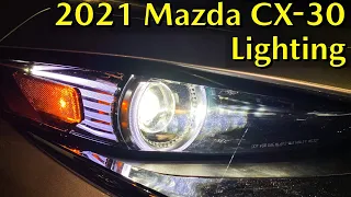 2021 Mazda CX-30 Exterior Lights at Night with Jonathan Sewell Sells