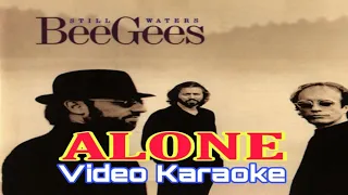 ALONE | BEE GEES | VIDEO KARAOKE | Music Lover TV | ALONE BEE GEES VIDEO KARAOKE