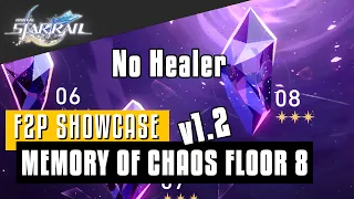 4-Star Only No Healer | v1.2 Memory of Chaos 8 | Honkai Star Rail