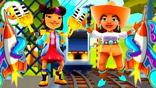 Subway Surfers #43  Новые персонажи: Yutani Gadget и Alba Cowboy! На весь экран