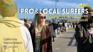 SURF🏄🏻‍♂️ PRO & Locals Venice Pier Los Angeles 🇺🇸