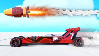 ROCKET vs. DRAG RACER!  Can a Car Keep Up With a Rocket?