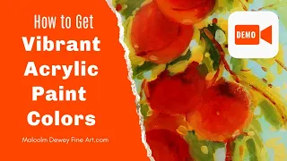 How to Create Vibrant Acrylic Color (Avoid this Error)