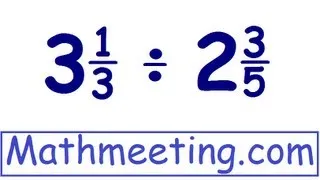 Dividing mixed numbers