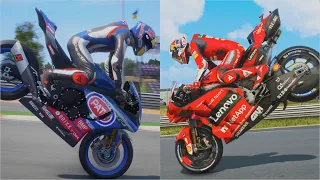 Ride 4 v MotoGP 21 | Who's The Stoppie King?? | 4K HDR