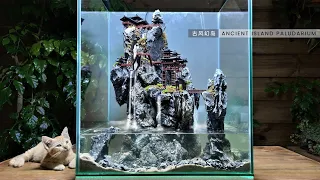 making Ancient Island 【 Paludarium/Aquaterrarium/diorama/DIY】