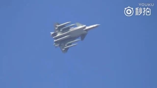 Chinese J-20 fighter jet made flight with four external fuel tanks