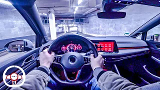 2021 Golf 8 GTI CLUBSPORT (300HP) NIGHT POV DRIVE Onboard (60FPS)