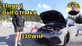 He showed me his 330WHP Stage 2 GTI (Great exhaust sounds!!!)