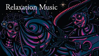 Relaxing sleep music, Stress Relief, Meditation music, Day of the Dead artwork, Did de los Muertos