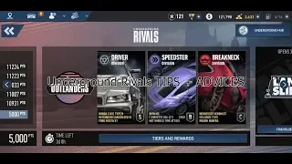 Need For Speed No Limits | Underground Rivals tips + advices for beginners