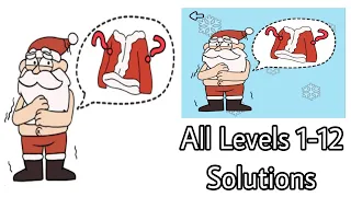 Brain Out - Help Santa All Levels 1-12 Solutions Walkthrough