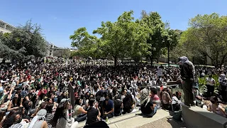 After campus crackdown, UC San Diego students march for Gaza ceasefire