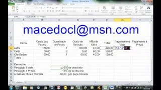 Calcular desconto no Excel