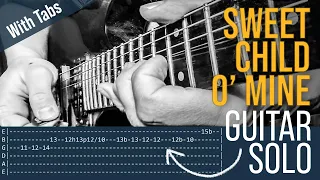 🎸 Sweet Child O' Mine Guitar Solo Lesson - Guns N' Roses (with tabs)