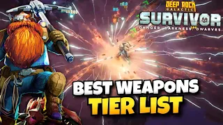 Best Weapons Tier List (Hazard 5 Approved) | Deep Rock Galactic: Survivor Live Gameplay