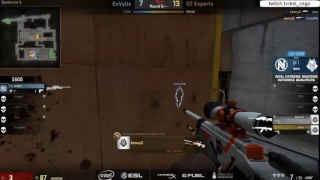 CSGO-KennyS Inhuman FLICKSHOT VS ENVYUS !!!