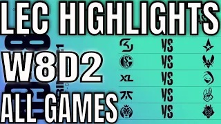 LEC Highlights ALL GAMES W8D2